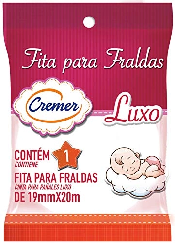 Fita para Fralda Cremer Rosa 19mm x 20m