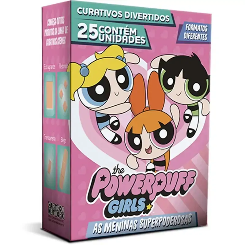 Curativo As Meninas Superpoderosas Cremer Caixa 25 Unidades