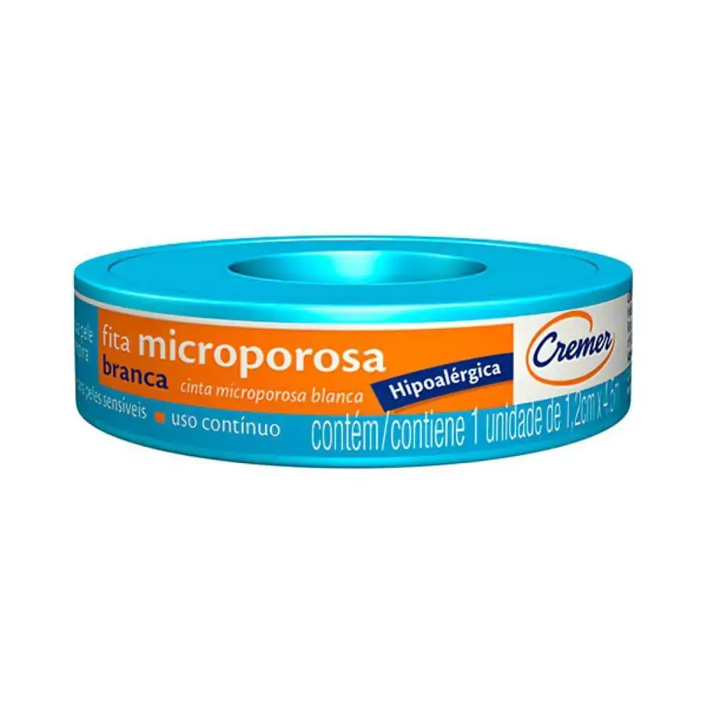 Fita Microporosa Branca Cremer 1,2cm X 4,5m