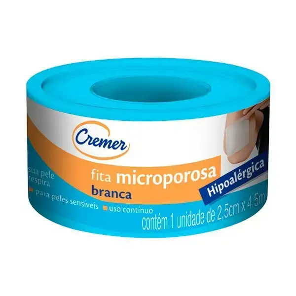 Fita Microporosa Branca Cremer 2,5cm X 4,5m