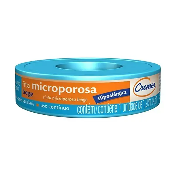 Fita Microporosa Bege Cremer 1,2cm X 4,5m