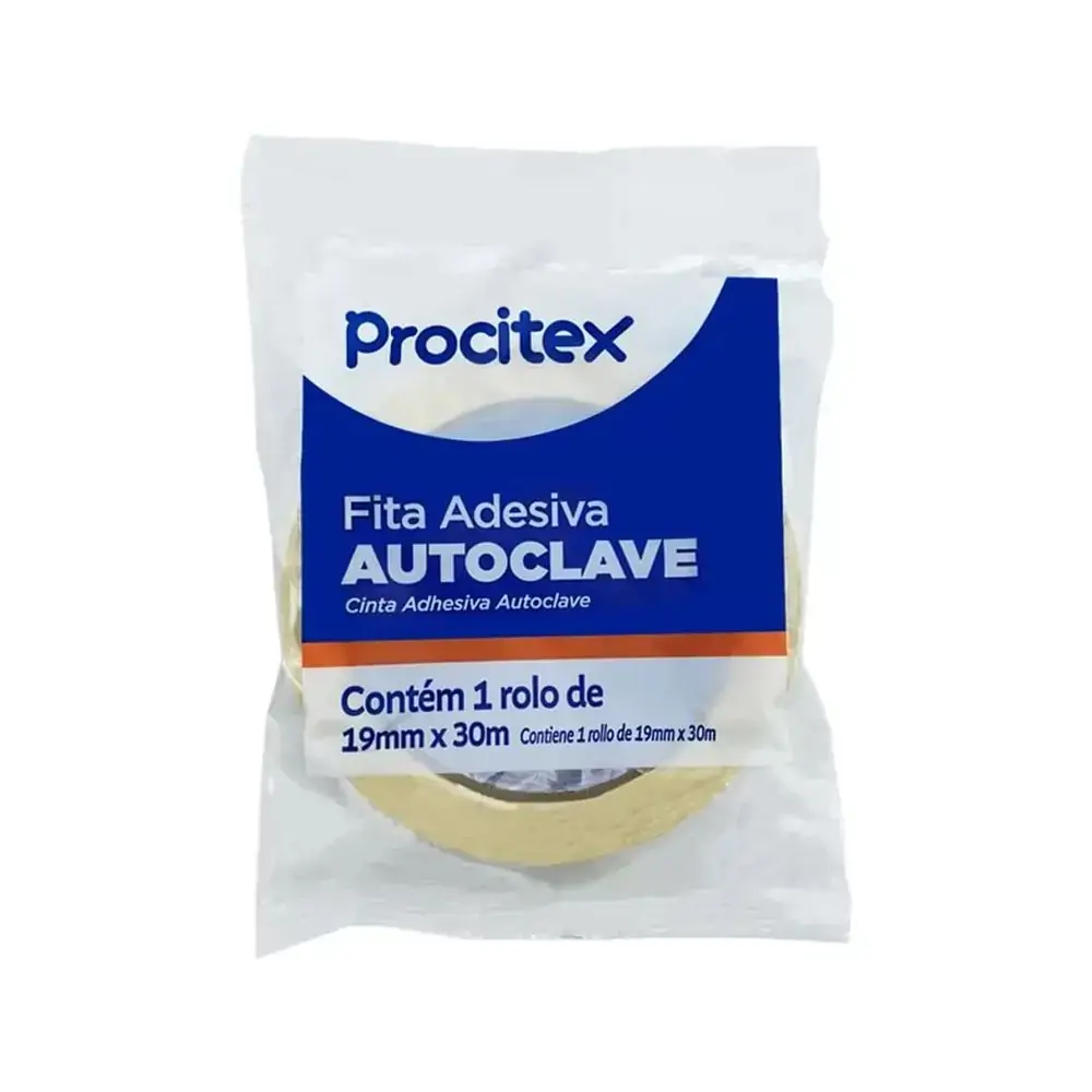 Fita Adesiva para Autoclave 19mm X 30m - Procitex
