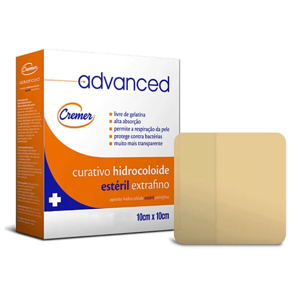 Curativo Advanced Extra Fino Cremer - Hidrocolóide - 10x10cm