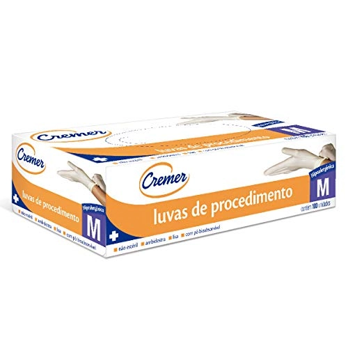 Luva de Procedimento M Cremer 100 Unidades