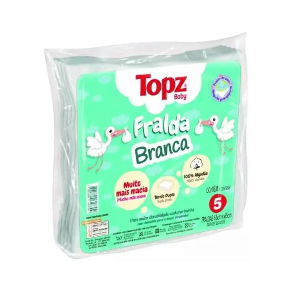Fralda Cremer Topz Branca