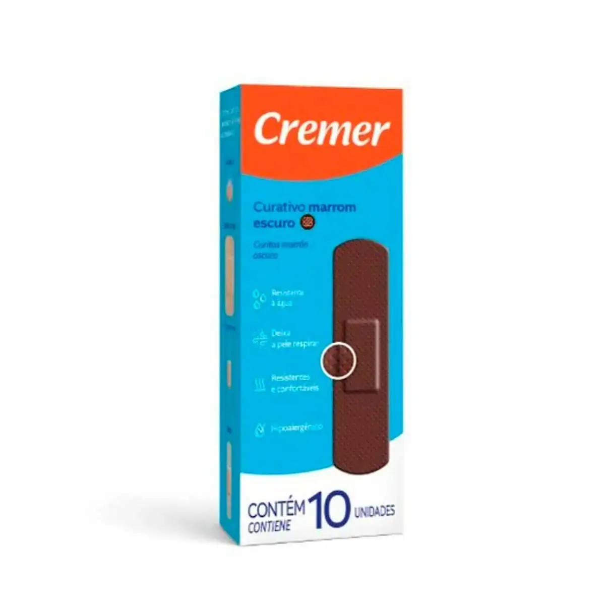 Curativo Cremer Marrom Escuro 10un