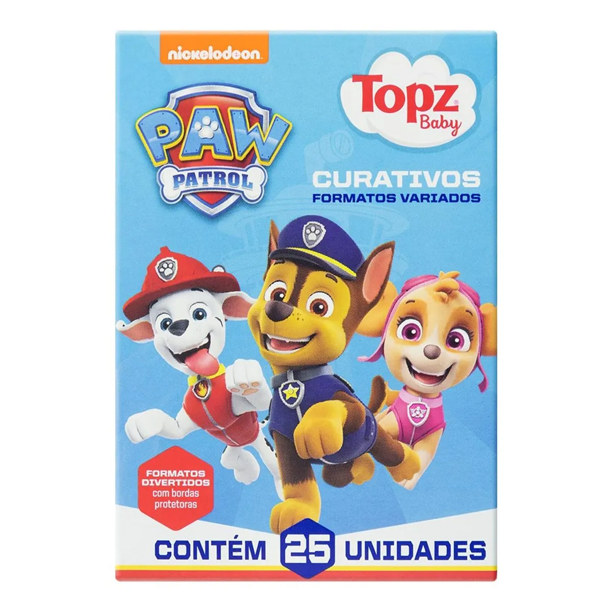Curativo Variado Paw Patrol Topz Baby Caixa 25 Unidades