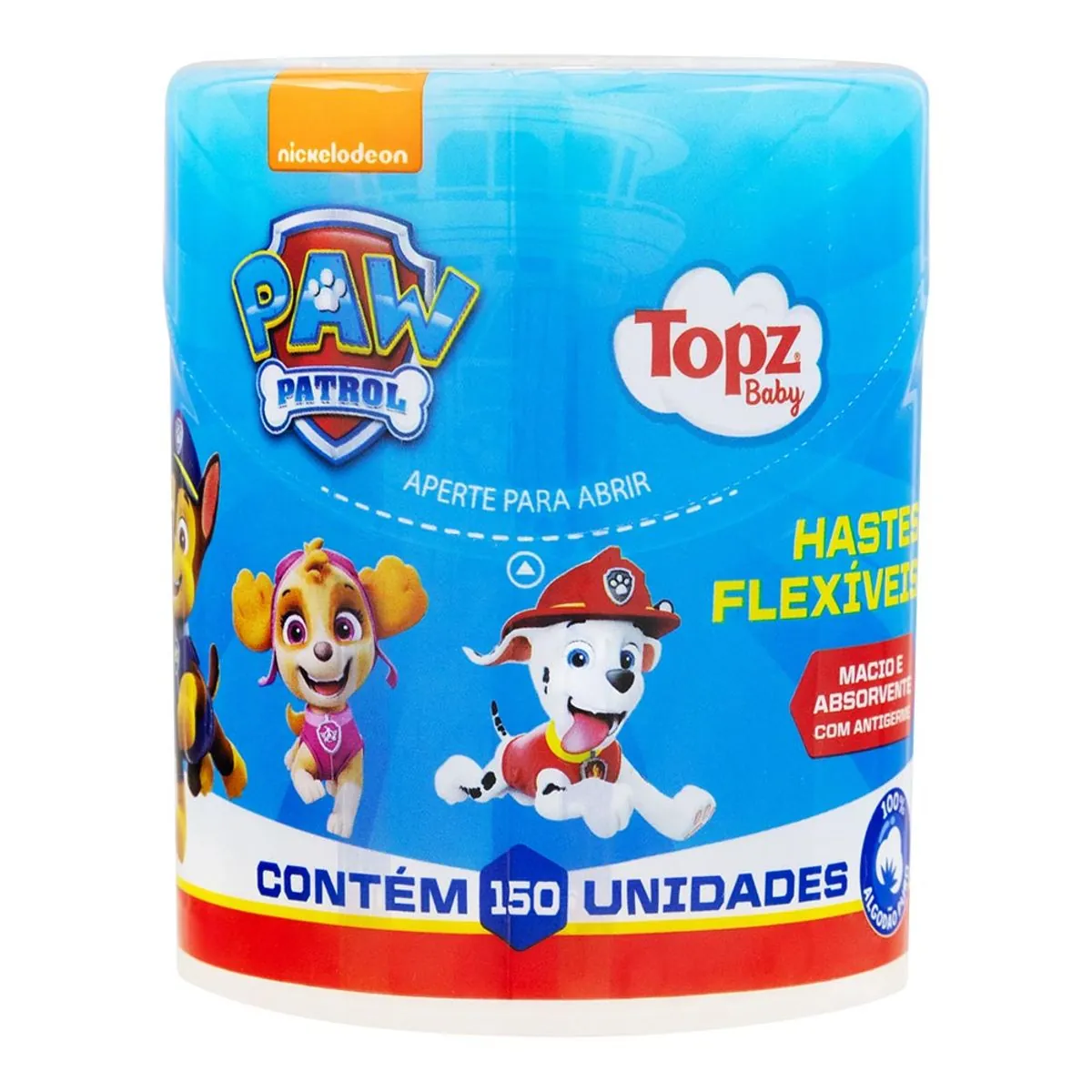 Hastes Flexíveis Paw Patrol Topz Baby Pote 150 Unidades