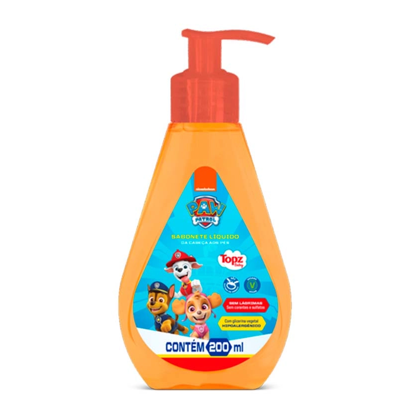 Sabonete Topz 200ml Cabeca Aos Pes