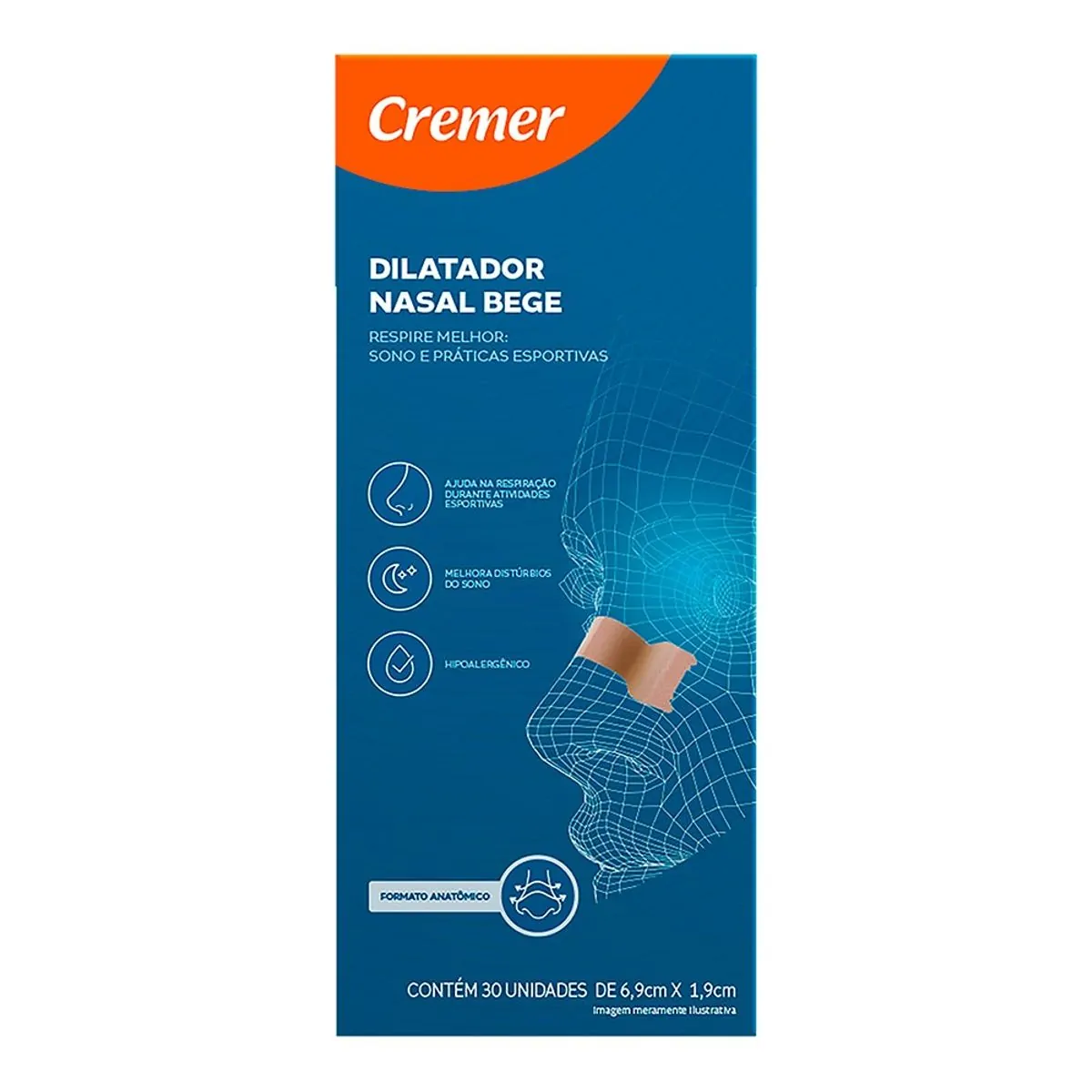 Dilatador Nasal Bege Cremer 30 Unidades