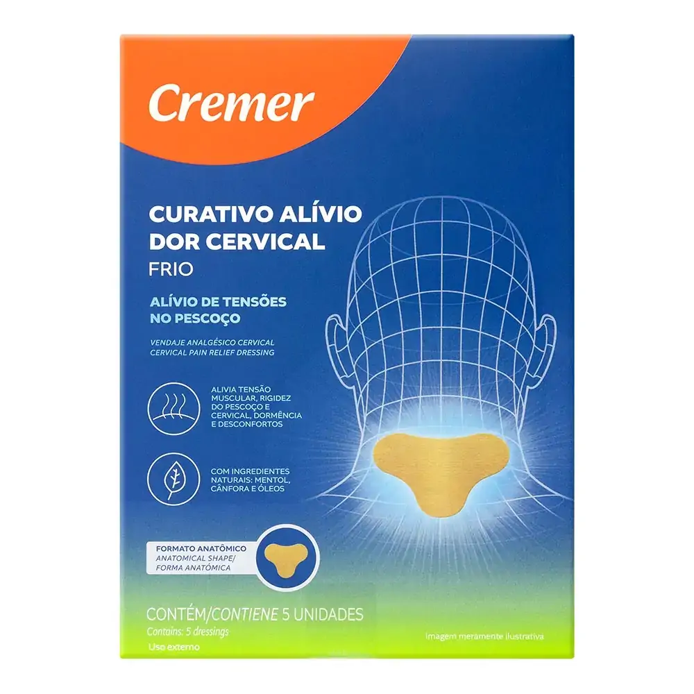 Curativo Alívio Dor Cervical Cremer Caixa 5 Unidades