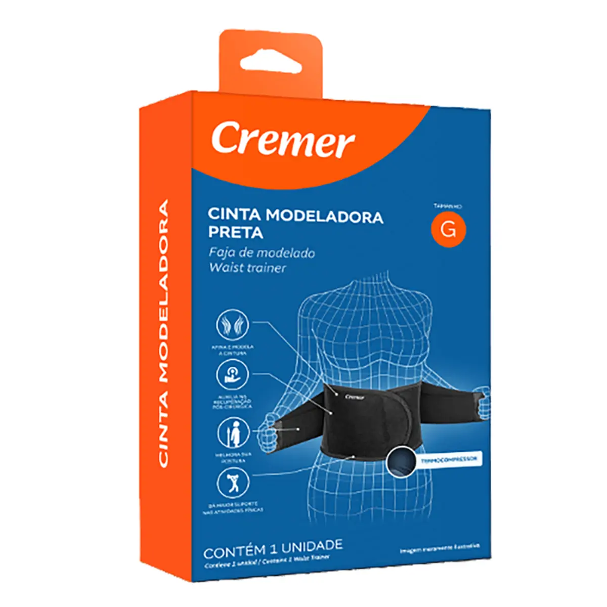 Cinta Modeladora Preta Cremer G