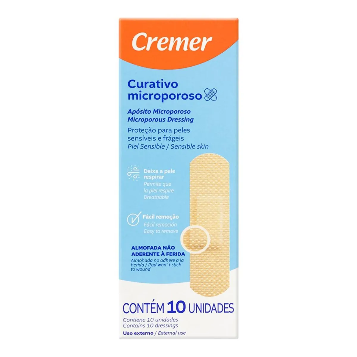 Curativo Microporoso Cremer Caixa 10 Unidades
