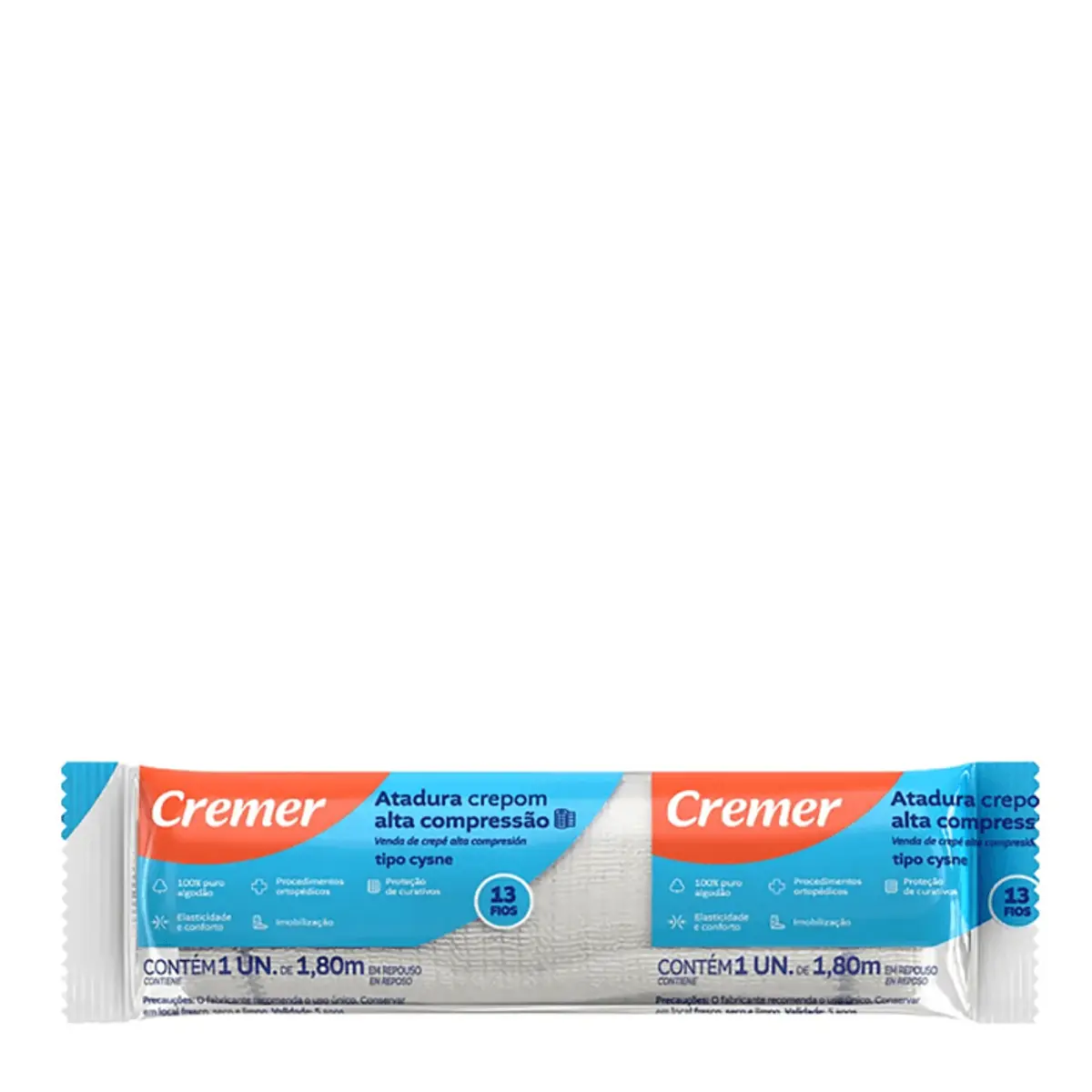 Atadura Crepom Cysne 10cmx18m Rep 45