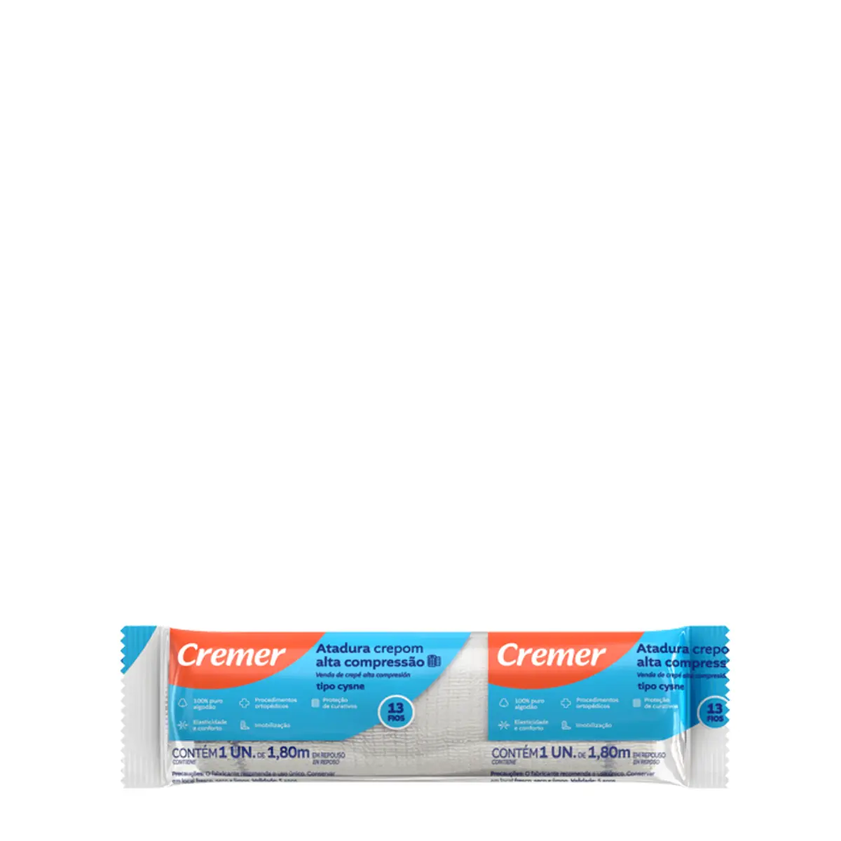 Atadura Crepom Cysne 12cmx18m Rep 45