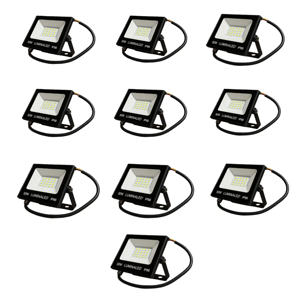Refletor Led 50w Branco Frio Variações:kit 10