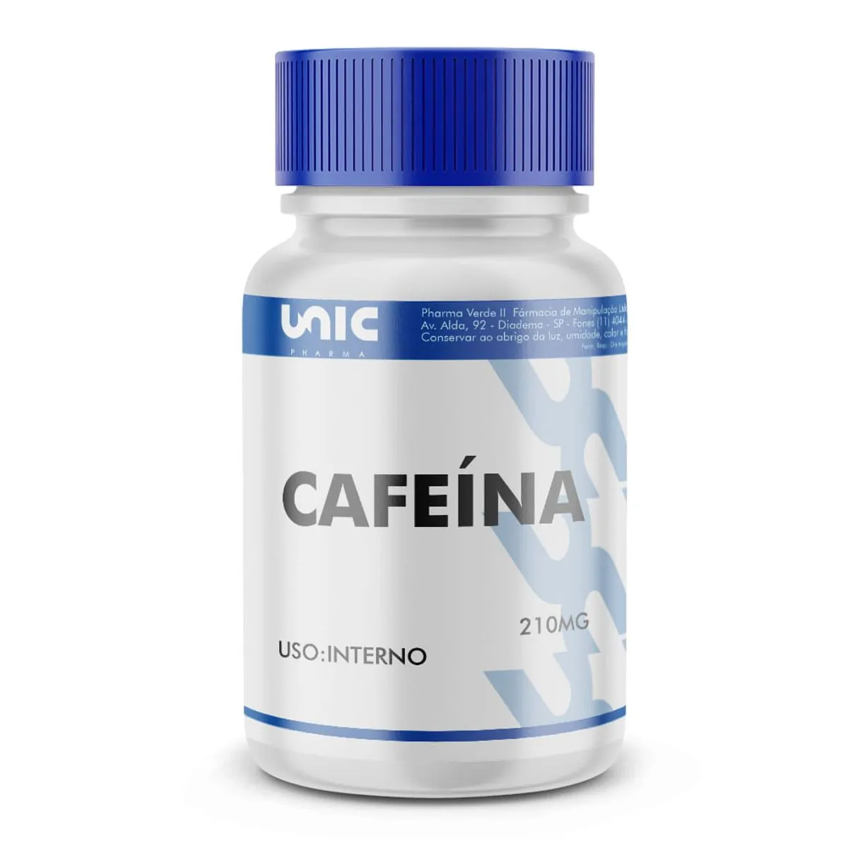 Cafeína 210mg 120 Cápsulas