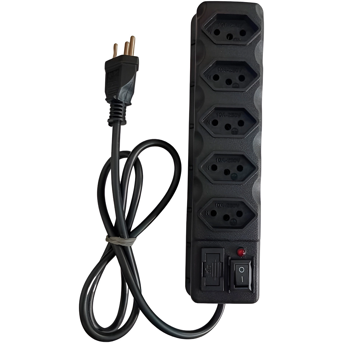 Filtro De Linha Extensão Elétrica 5 Tomadas 3 Metros Bivolt