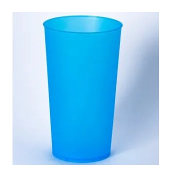 Copo Eco 500ml Translucido Azul Royal