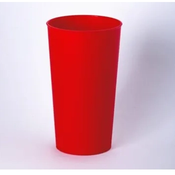 Copo Eco 500ml Fechado Vermelho
