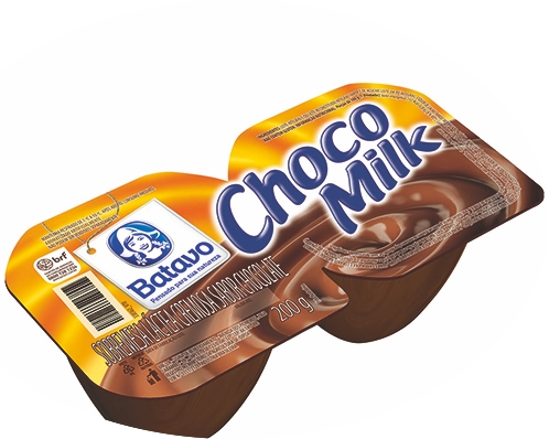 Sobremesa Láctea Choco Milk Batavo Bandeja 200g 2 Unidades