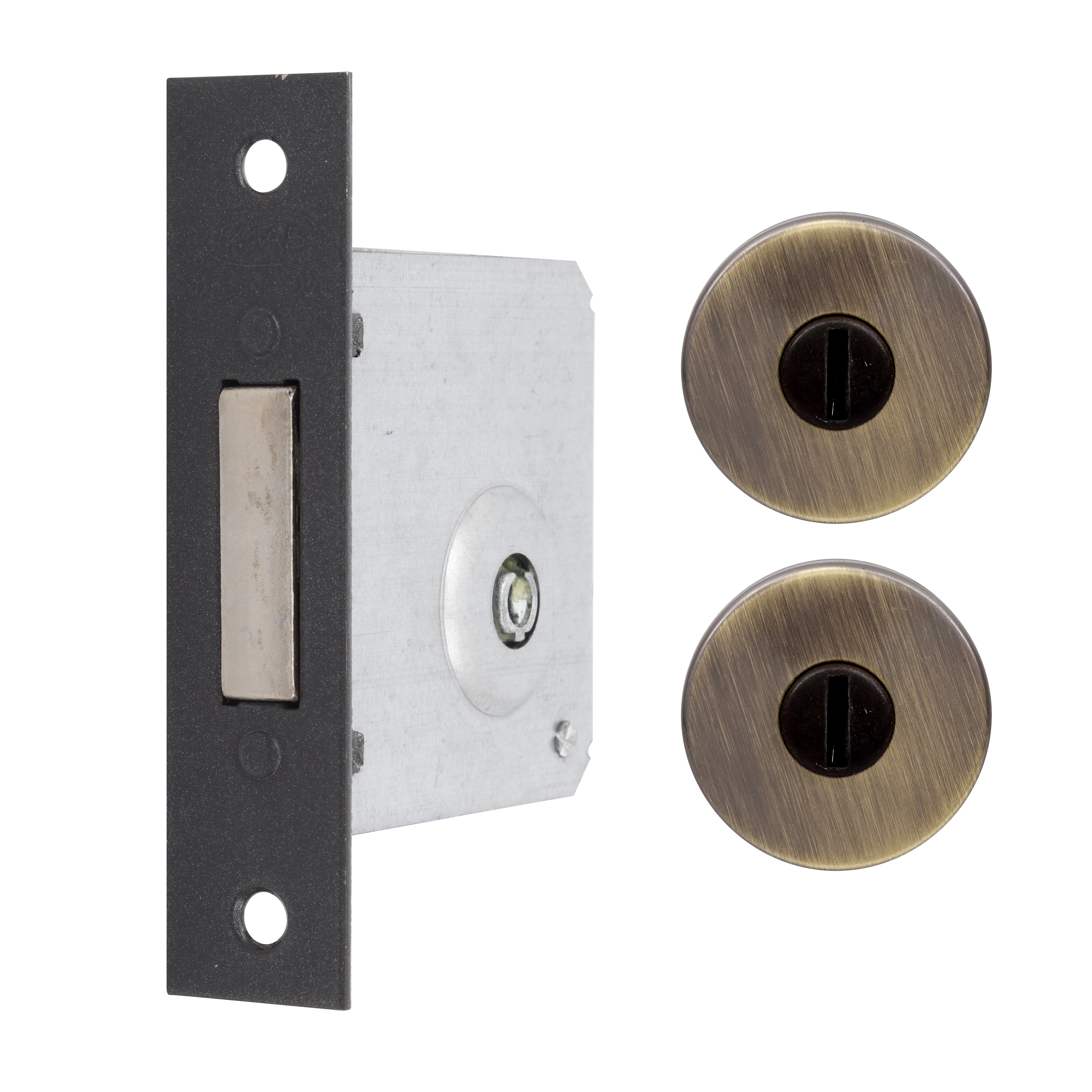 Fechadura Imab Auxiliar para Porta de Entrada Antique 40mm Chave Multiponto 2000E20 AQ