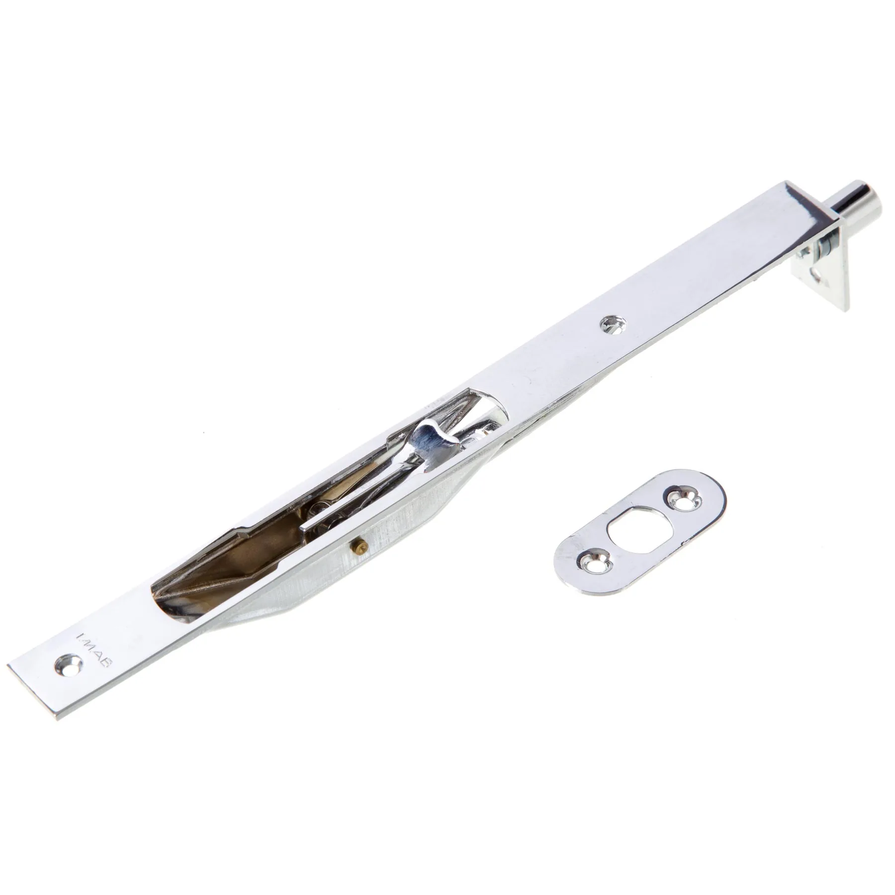 Trava Sobrepor Latão Cromado 220x61mm 1 peça