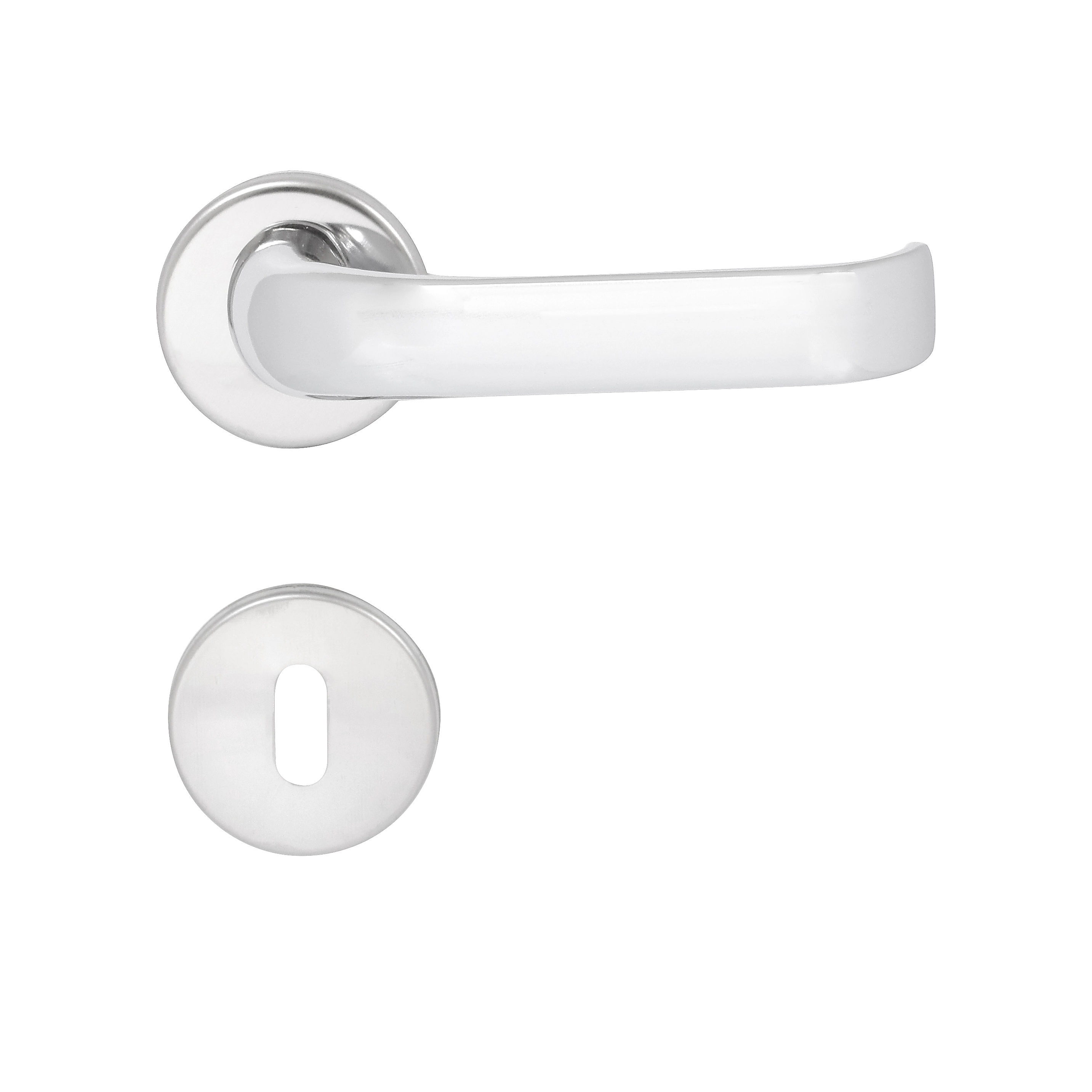 Fechadura Imab para Porta Interna Cromado 40mm Chave Simples Duna