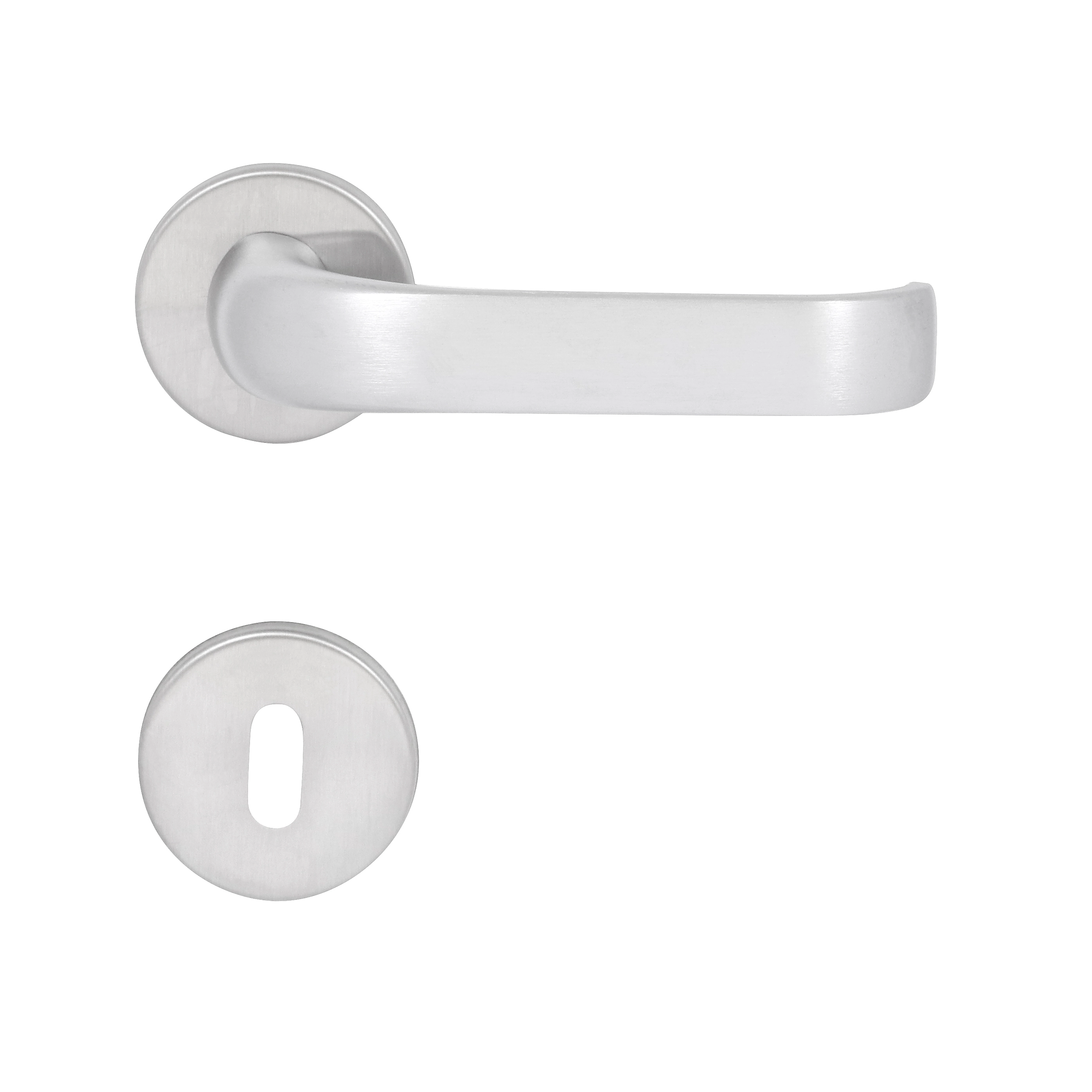 Fechadura para Porta Interna Imab Duna Acetinado 40mm Aço Inox Chave Simples