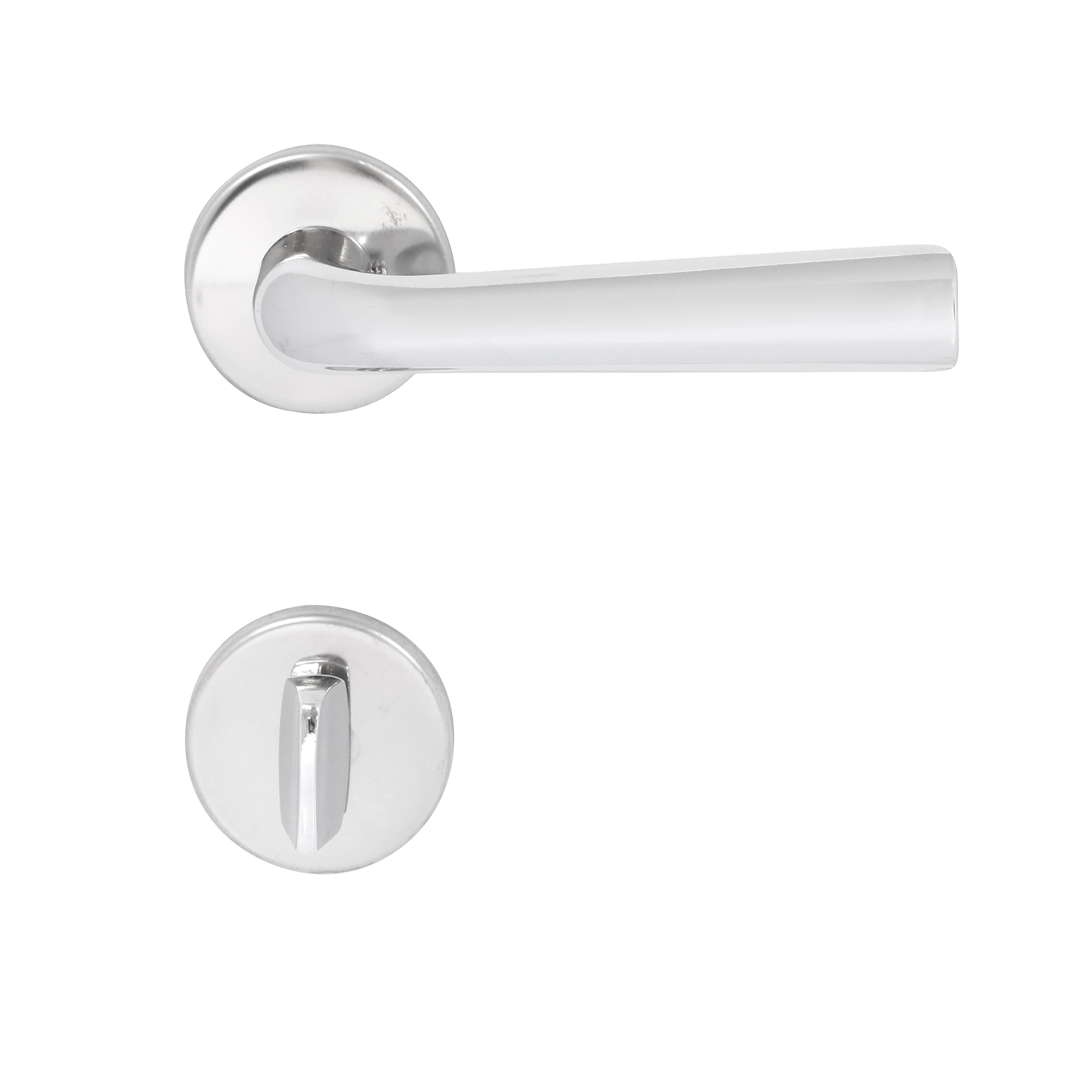 Fechadura Imab para Porta do Banheiro Cromado 40mm Chave Simples Tagus