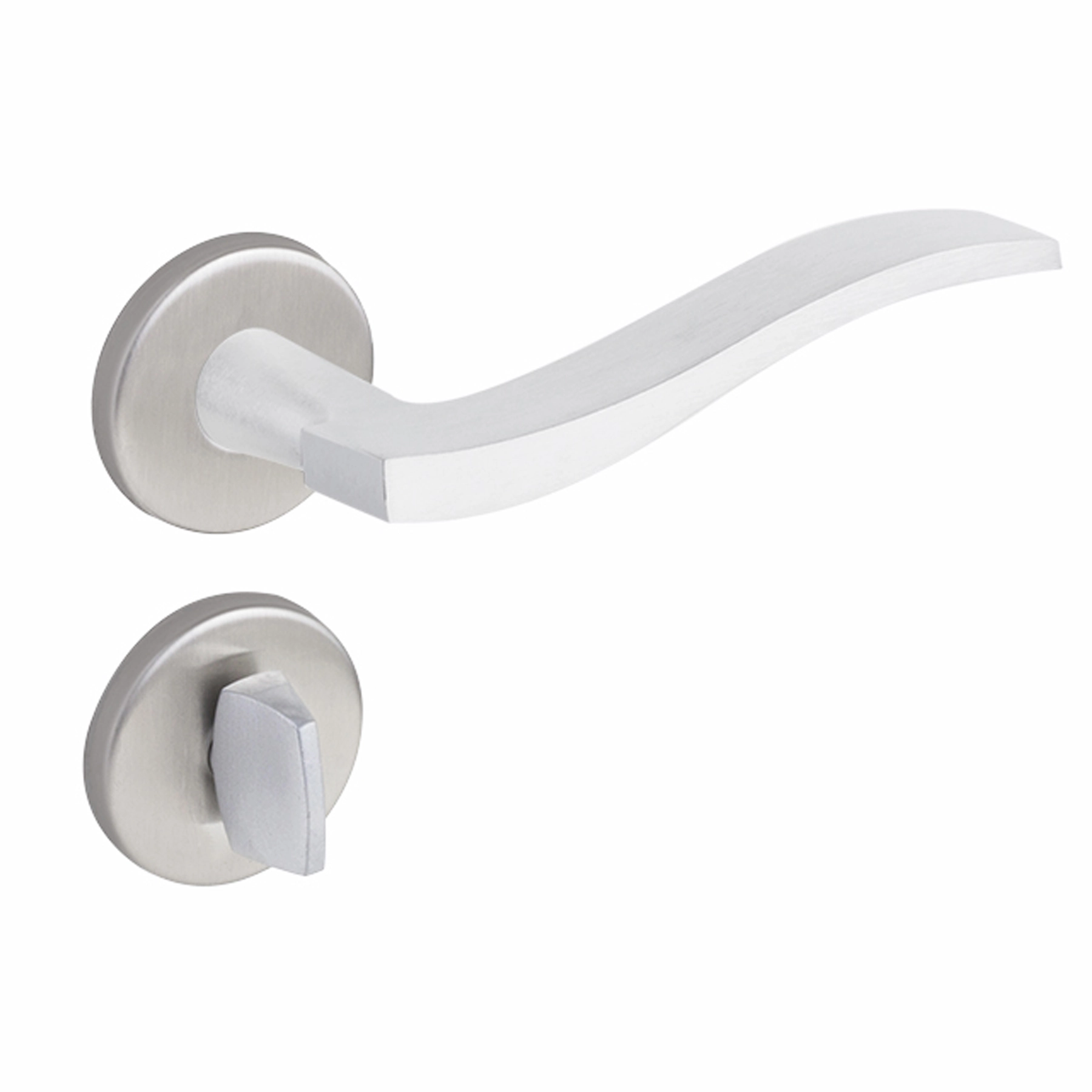 Fechadura Imab para Porta do Banheiro Acetinado 40mm Chave Simples Marea 2