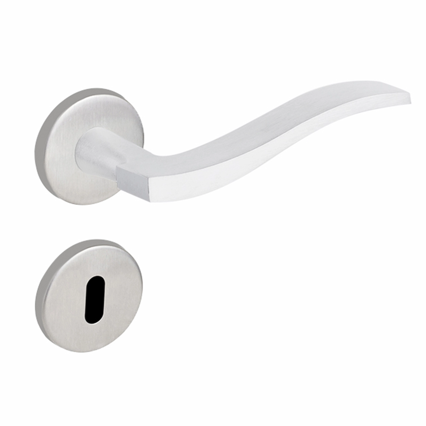 Fechadura Imab para Porta Interna Acetinado 40mm Chave Simples Marea 2