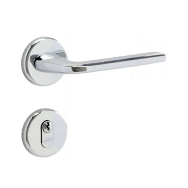 Fechadura Imab para Porta de Entrada Acetinado 40mm Chave Simples Flux