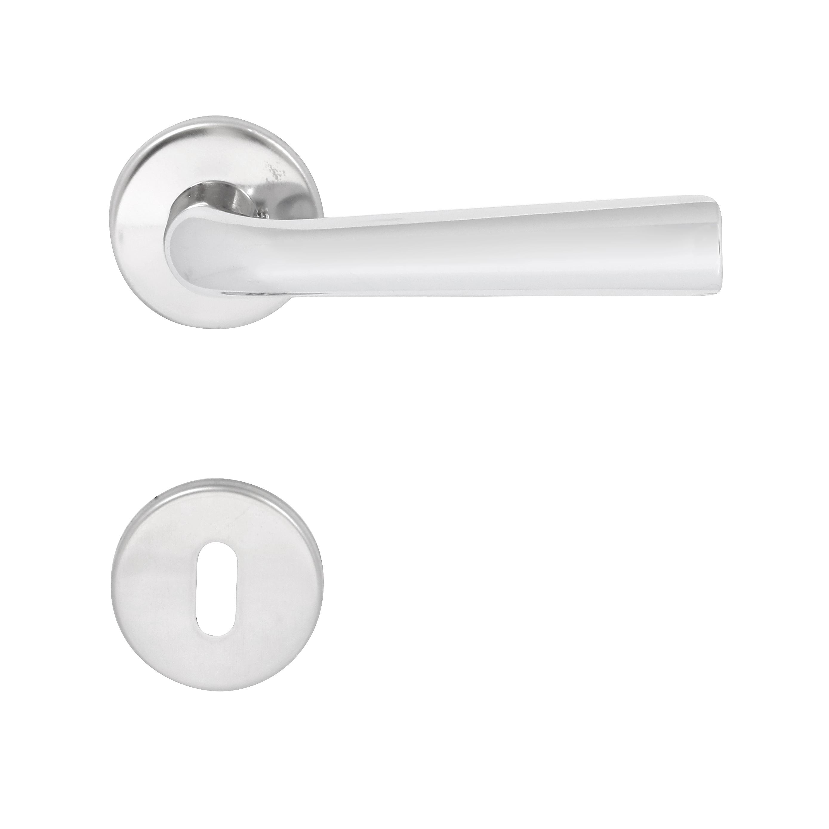 Fechadura Imab para Porta Interna Cromado 40mm Chave Simples Tagus