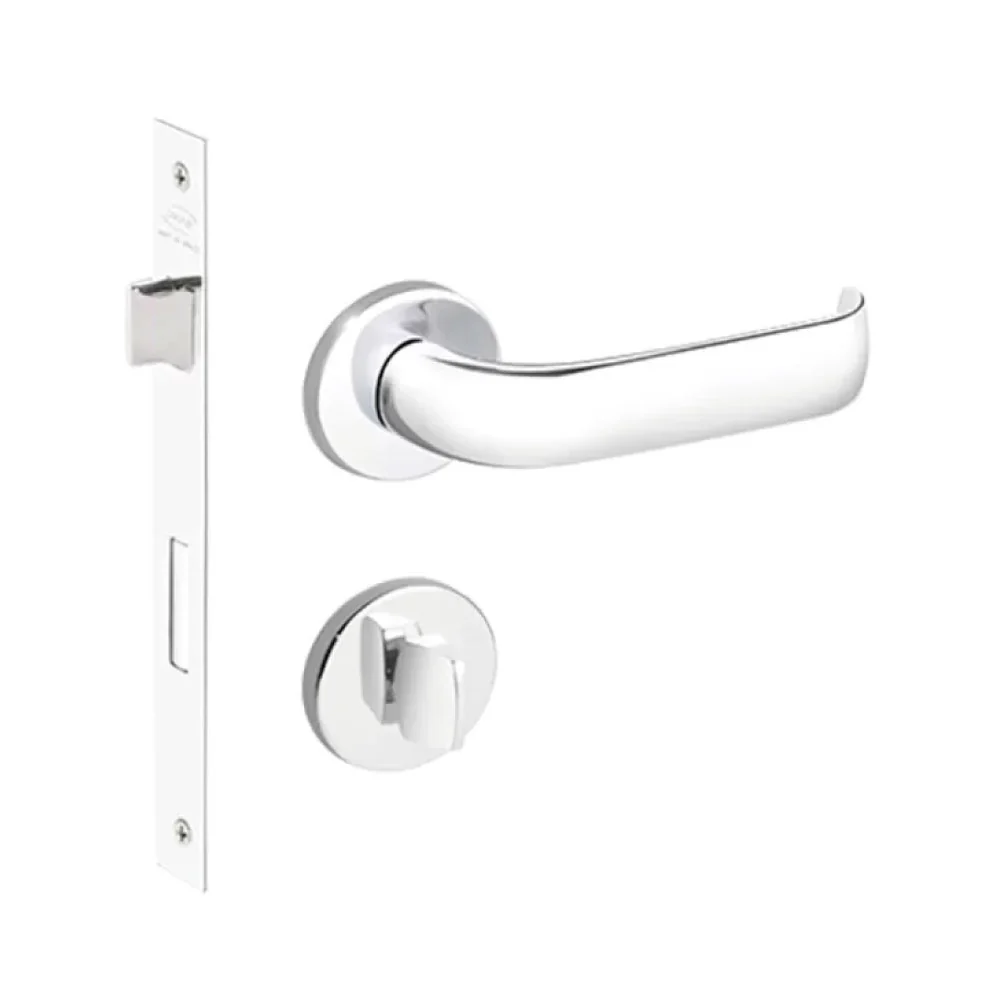Fechadura Imab Duna 2 Cromada Chave Banheiro Máquina 40mm