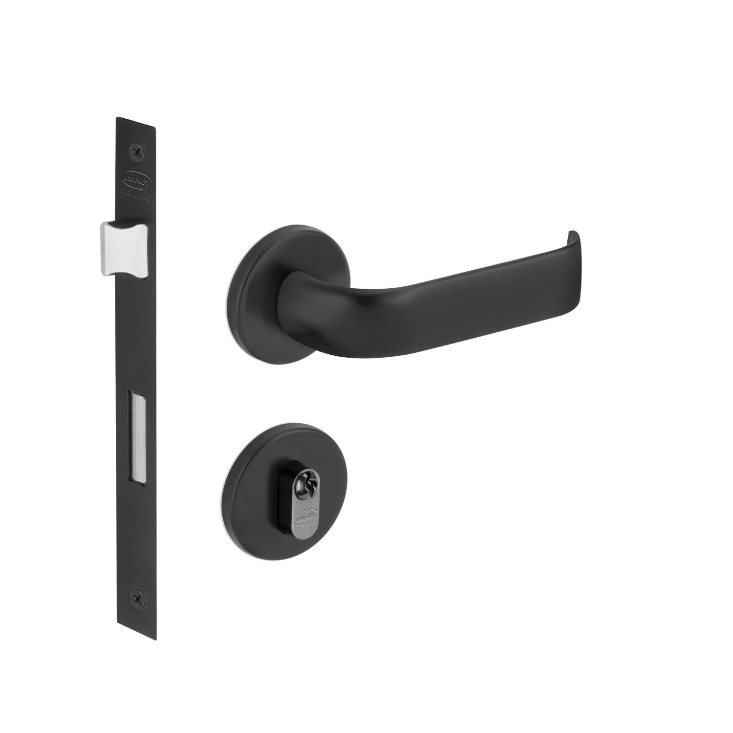 Fechadura Duna 3 Externa 40mm Preta Pp M09j5z R0069 Ez1300 Imab