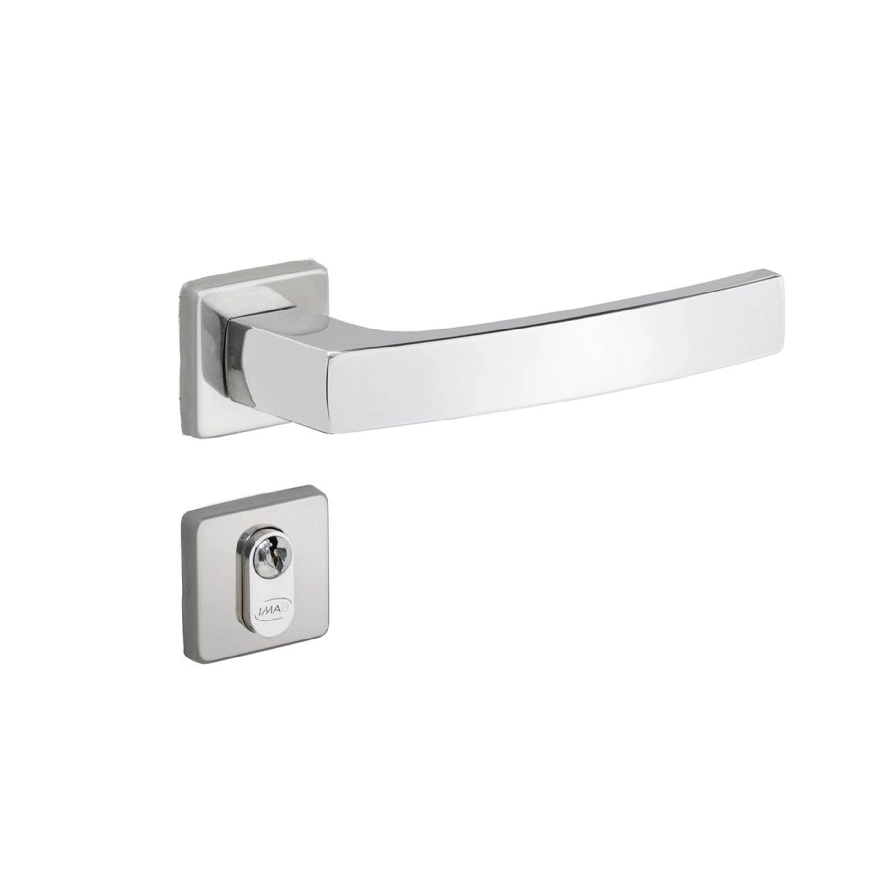 Fechadura para Porta de Entrada Cromado 40mm Mani Imab