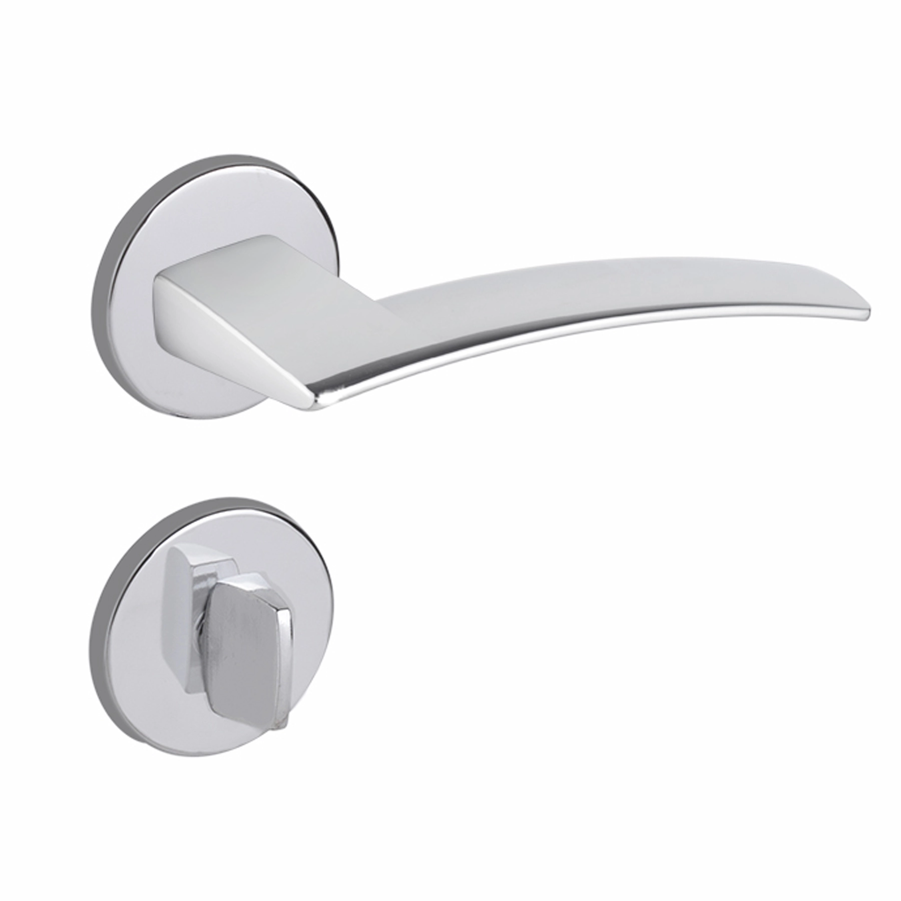 Fechadura Imab para Porta do Banheiro Acetinado 55mm Chave Simples Logus