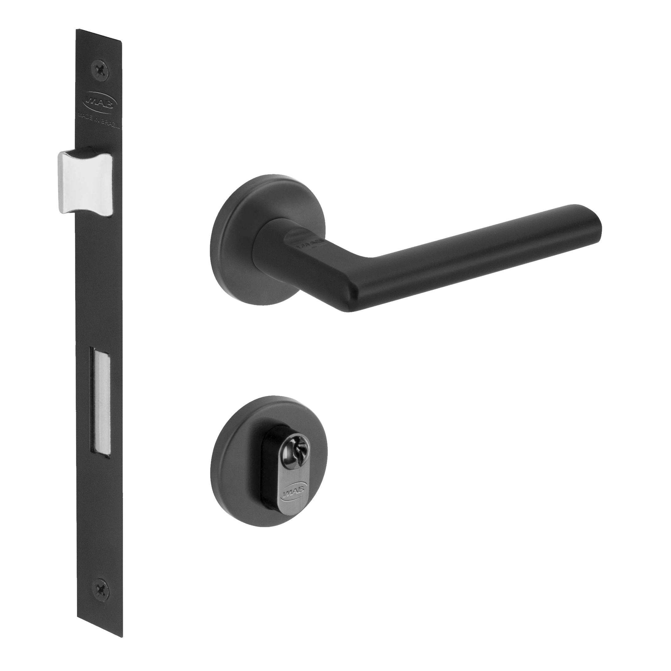 Fechadura Nebula Externa 55mm Preto M0901z R0069 Ez1750 Pp Imab