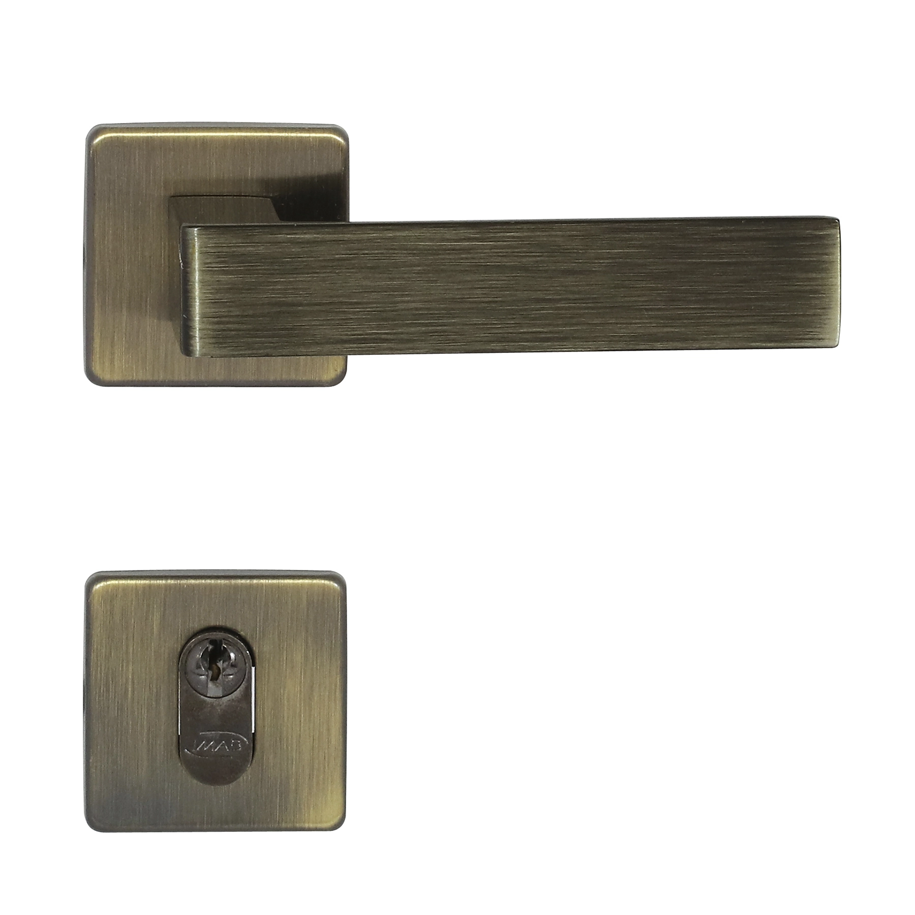 Fechadura Imab para Porta de Entrada Antique 55mm Chave Simples Metro Light