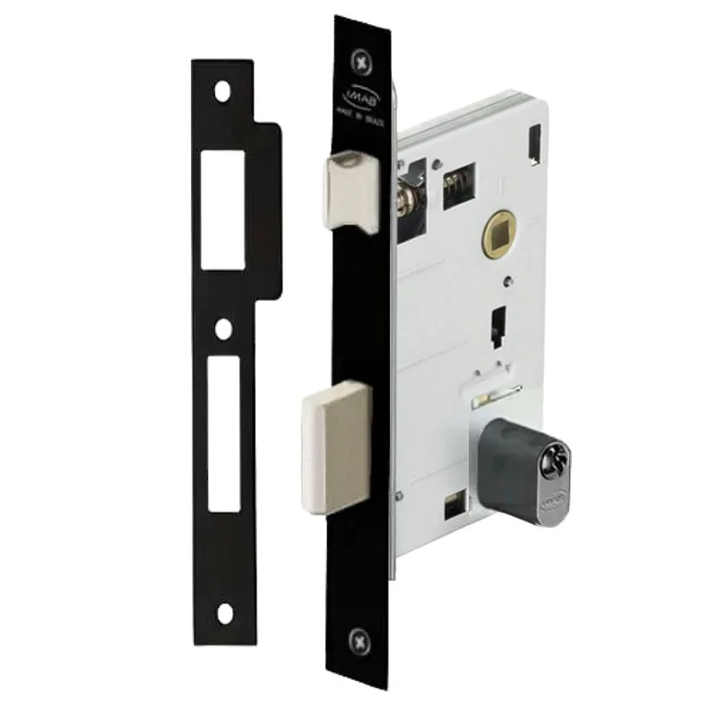 Fechadura Imab Máquina Avulsa 55mm Externa + Cilindro Preta