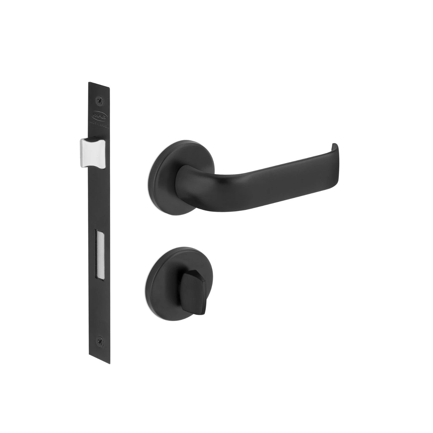 Fechadura Duna 3 Banheiro 40mm Preta Pp M09j5z R0069 Bz1300 Imab