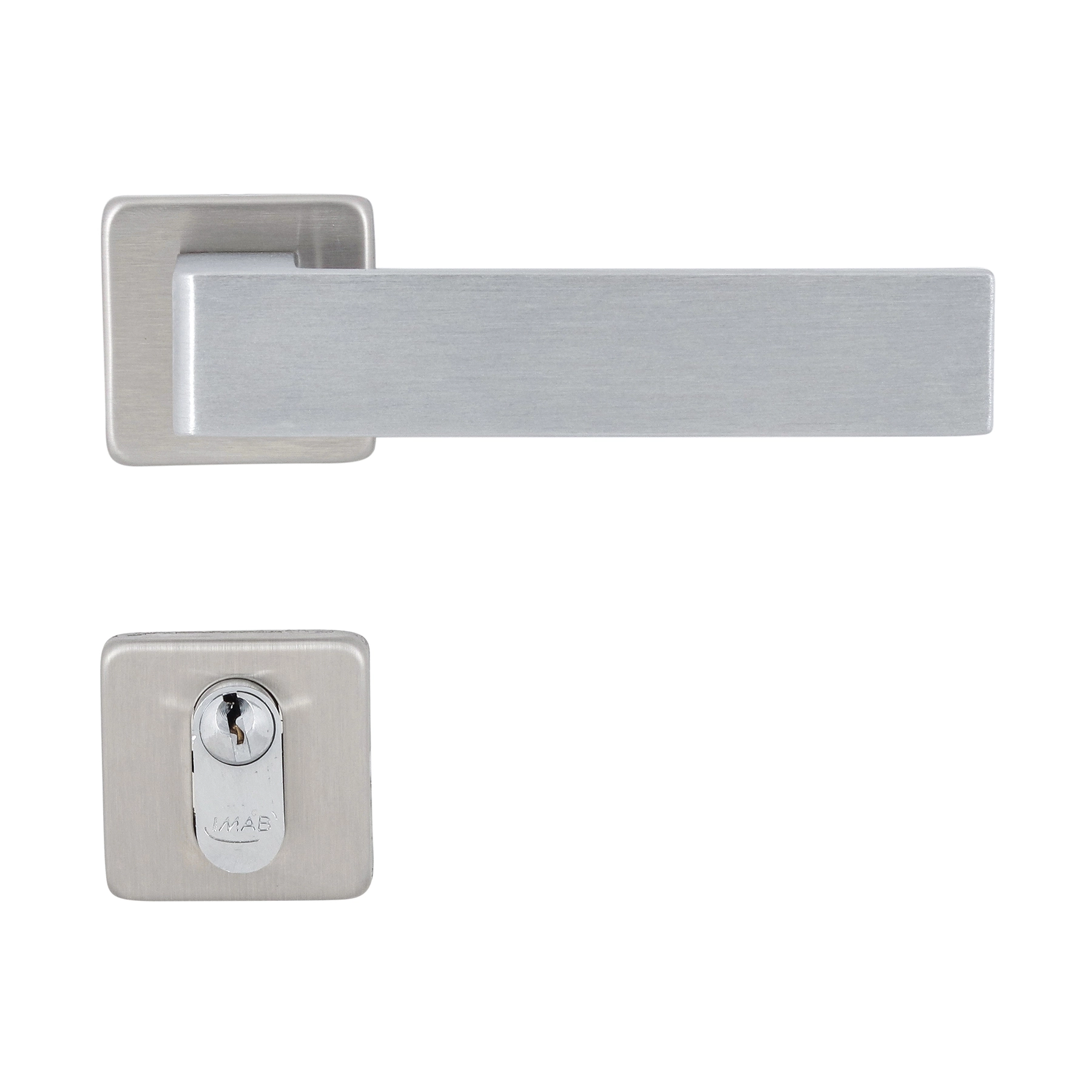Fechadura Imab Alta Segurança para Porta de Entrada Acetinado 40mm Chave Simples