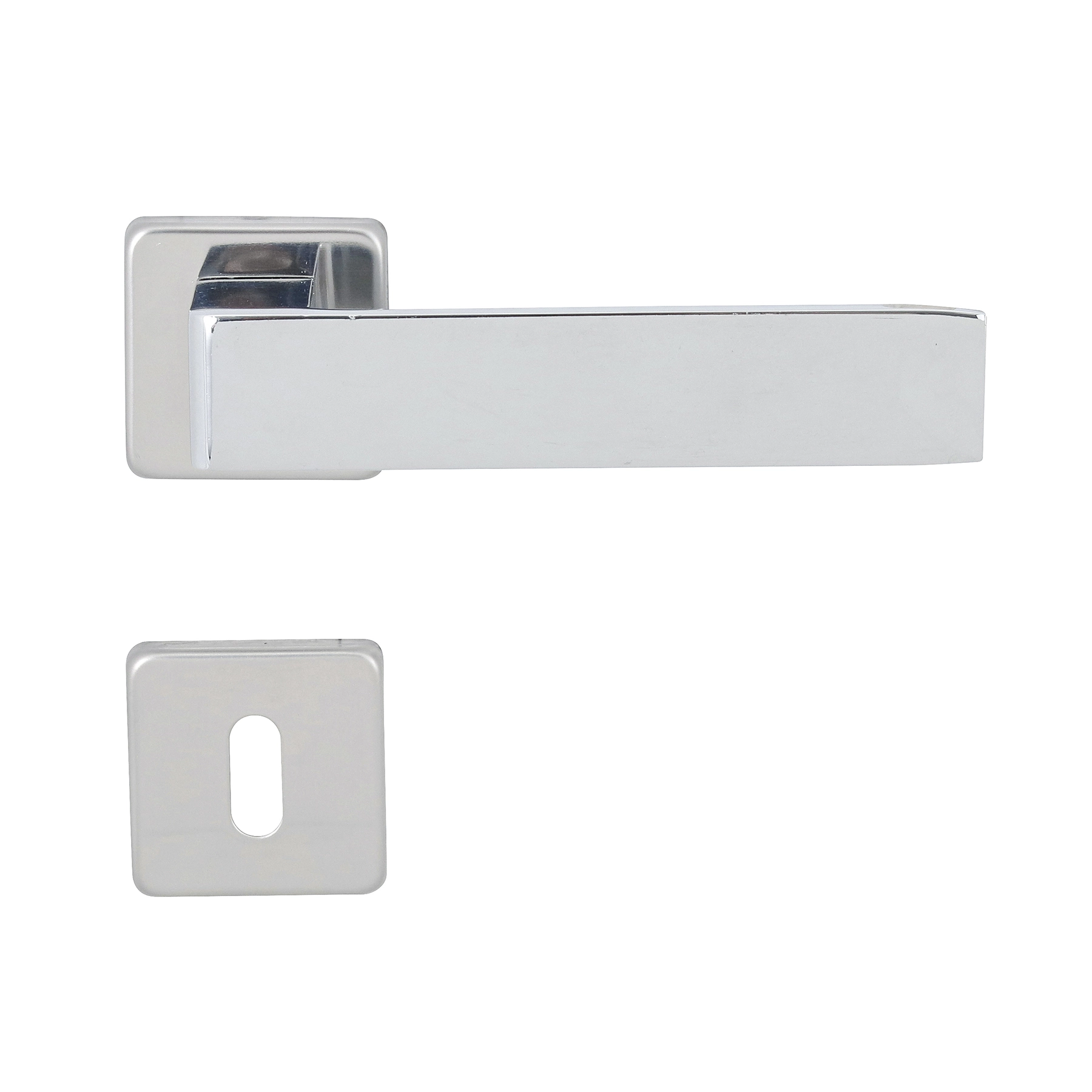 Fechadura Imab para Porta do Quarto Cromado 40mm Chave Simples
