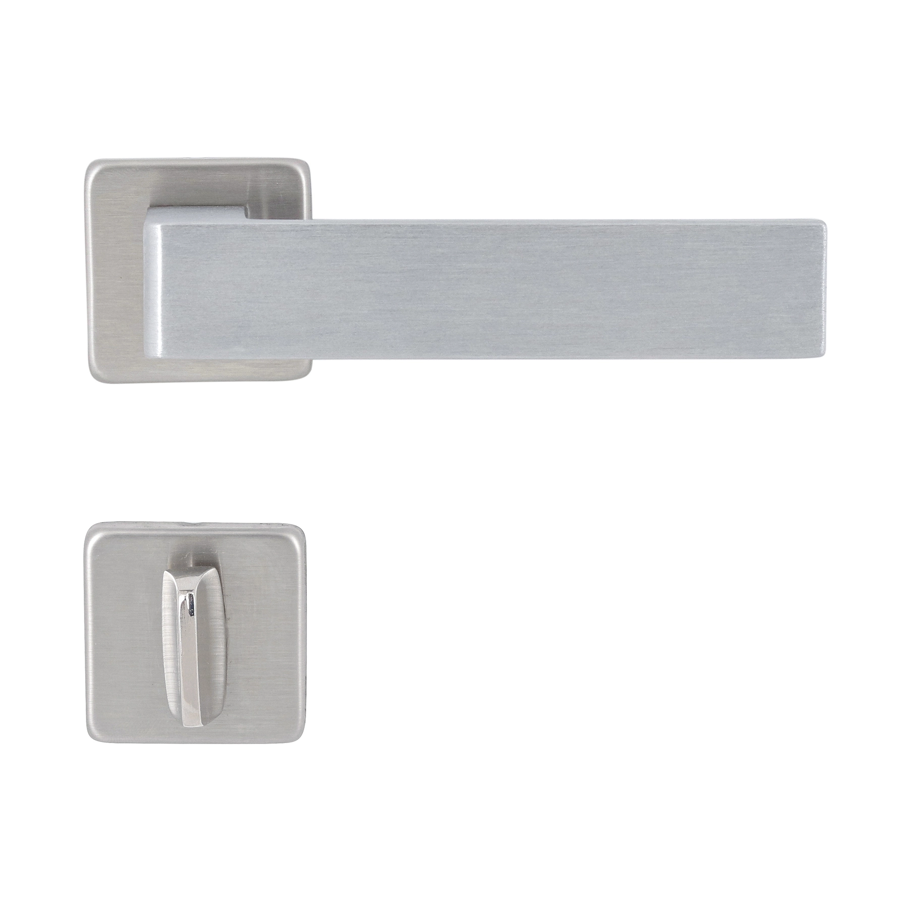 Fechadura Imab para Porta do Banheiro Acetinado 40mm Chave Simples