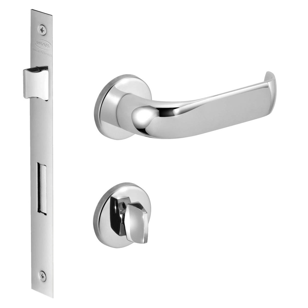 Fechadura Duna 2 Banheiro 55mm Cromado M0915z R0069 Bz1952 Imab