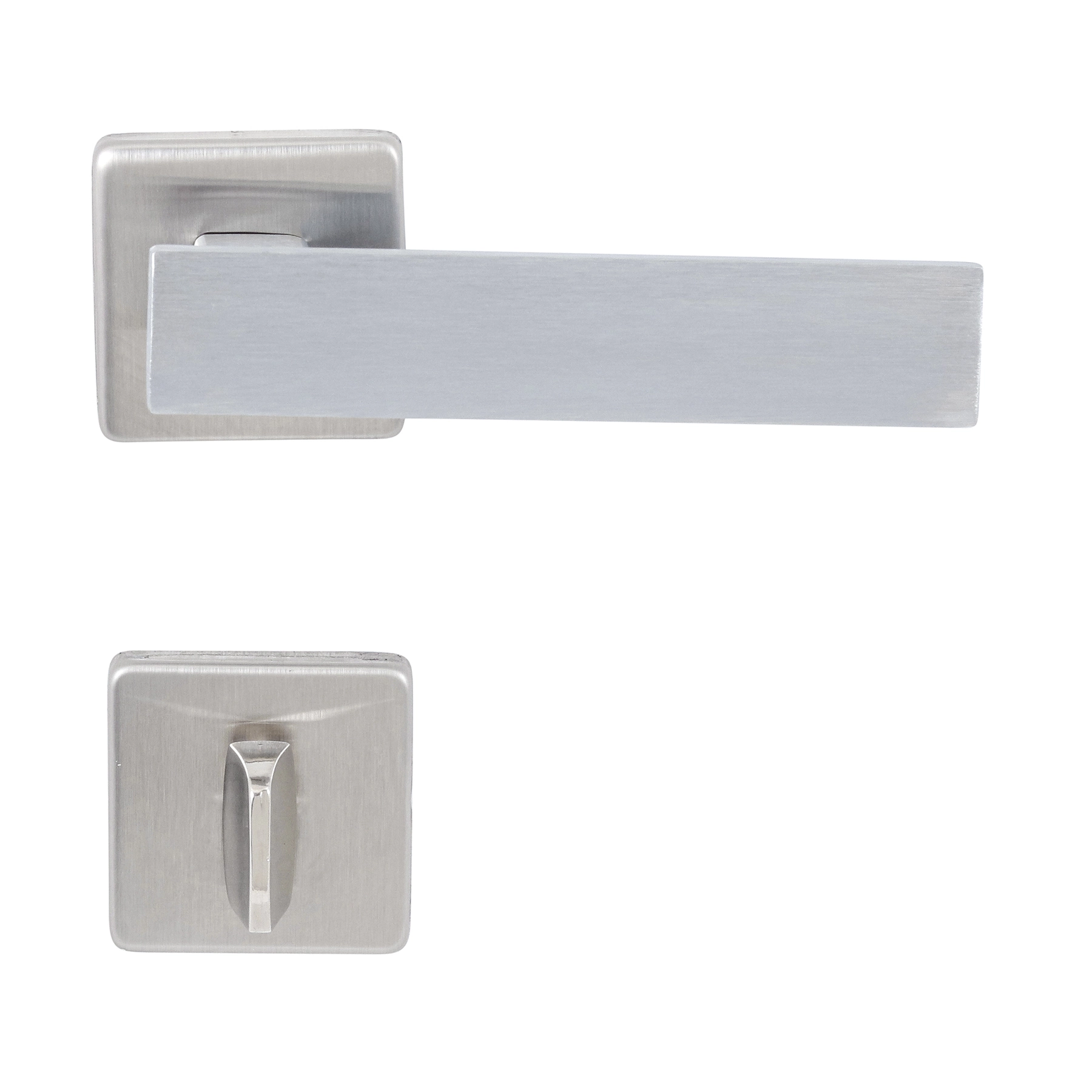 Fechadura para Porta do Banheiro Imab Metro Light Acetinado 55mm Inox Chave Simples
