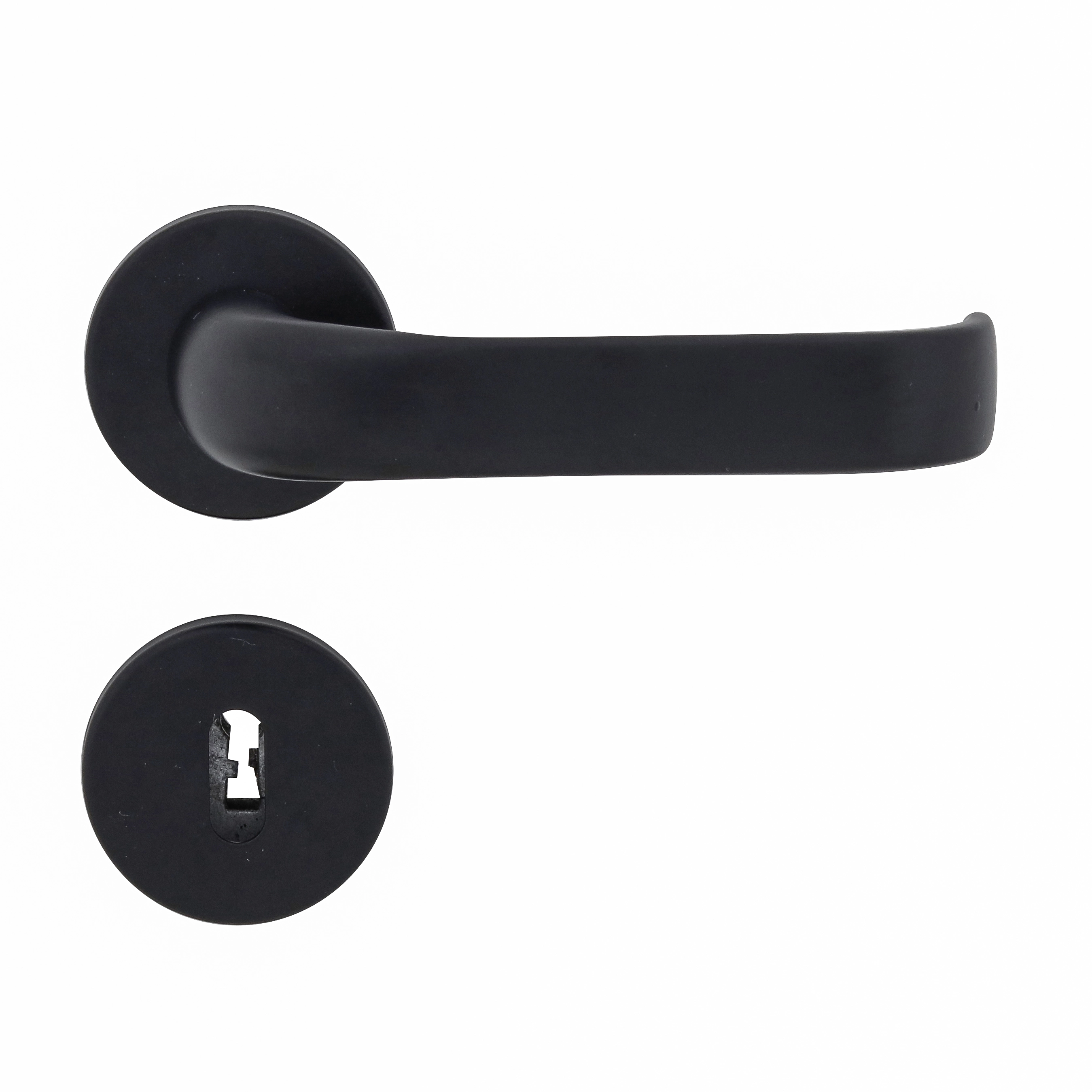 Fechadura para Porta Interna Imab Duna Preto 40mm Aço Inox Chave Simples