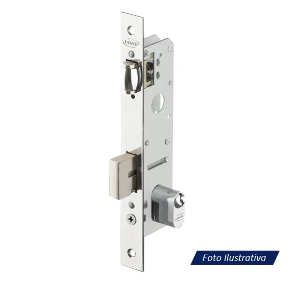 Fechadura Imab Rolete 1610 - Inox Polido - Esquerdo
