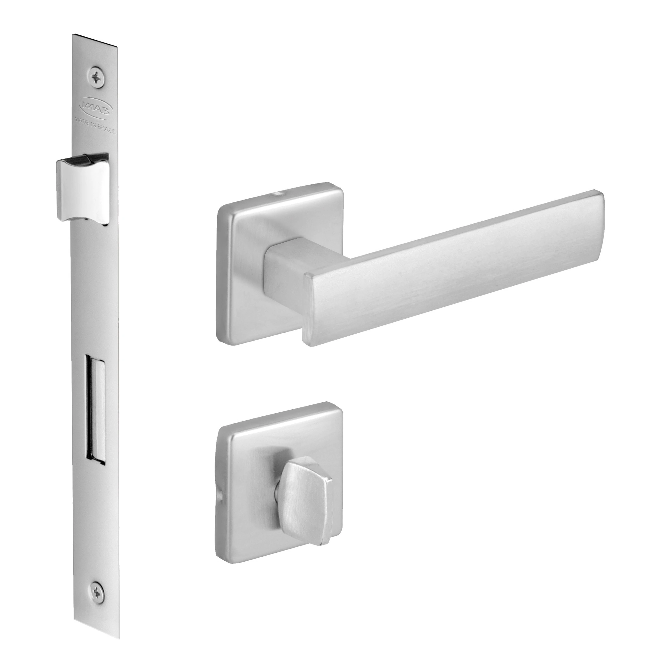 Fechadura Metro Light Banheiro 40mm Cromo Acetinado M0960z R0041 Bz1300 Imab
